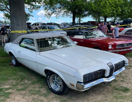 picture of community members & their vehicles